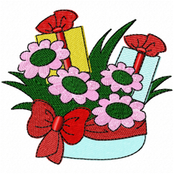 Flowers Embroidery Design 10